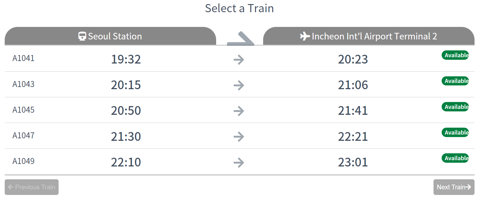 How to reserve an Express Airport Railroad in Seoul